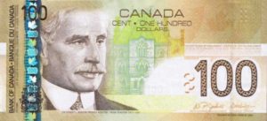 100 канадских долларов